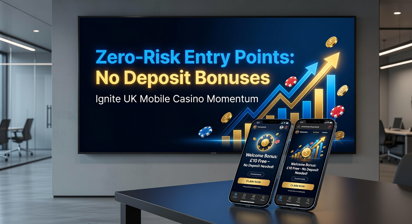Infographic chart tracking the sharp rise in UK mobile casino registrations and player retention driven by no-deposit bonuses through Q1 2026, featuring upward-trending lines and bonus icons