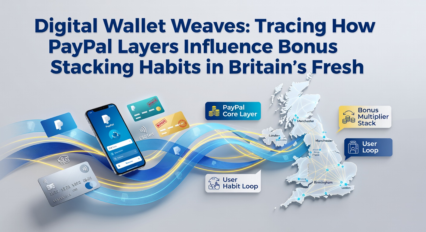 Mobile casino app interface displaying PayPal bonus stacking options and layered wallet balances