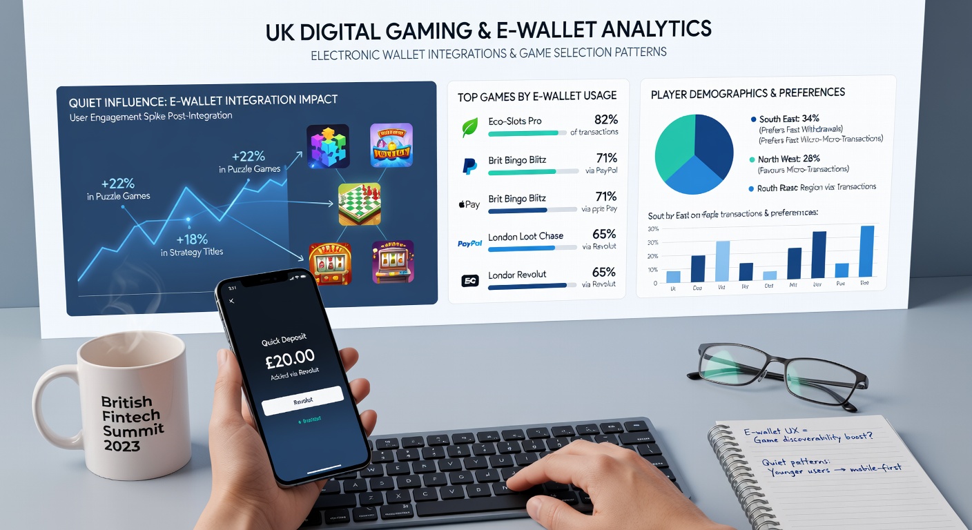 Analytics dashboard illustrating shifts in game selection patterns linked to electronic wallet adoption on digital platforms