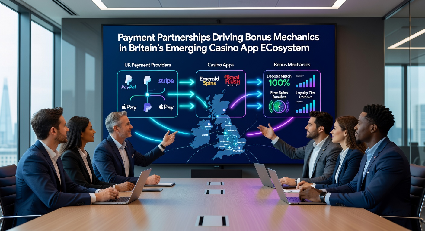 Visual representation of bonus mechanics powered by payment integrations in mobile casino apps