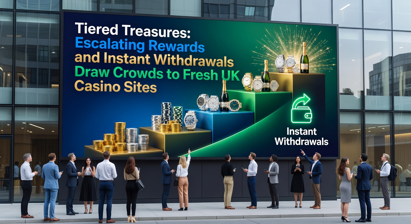 Sleek interface screenshot depicting a mobile casino app's withdrawal screen confirming instant payout, surrounded by tier progression badges and reward notifications