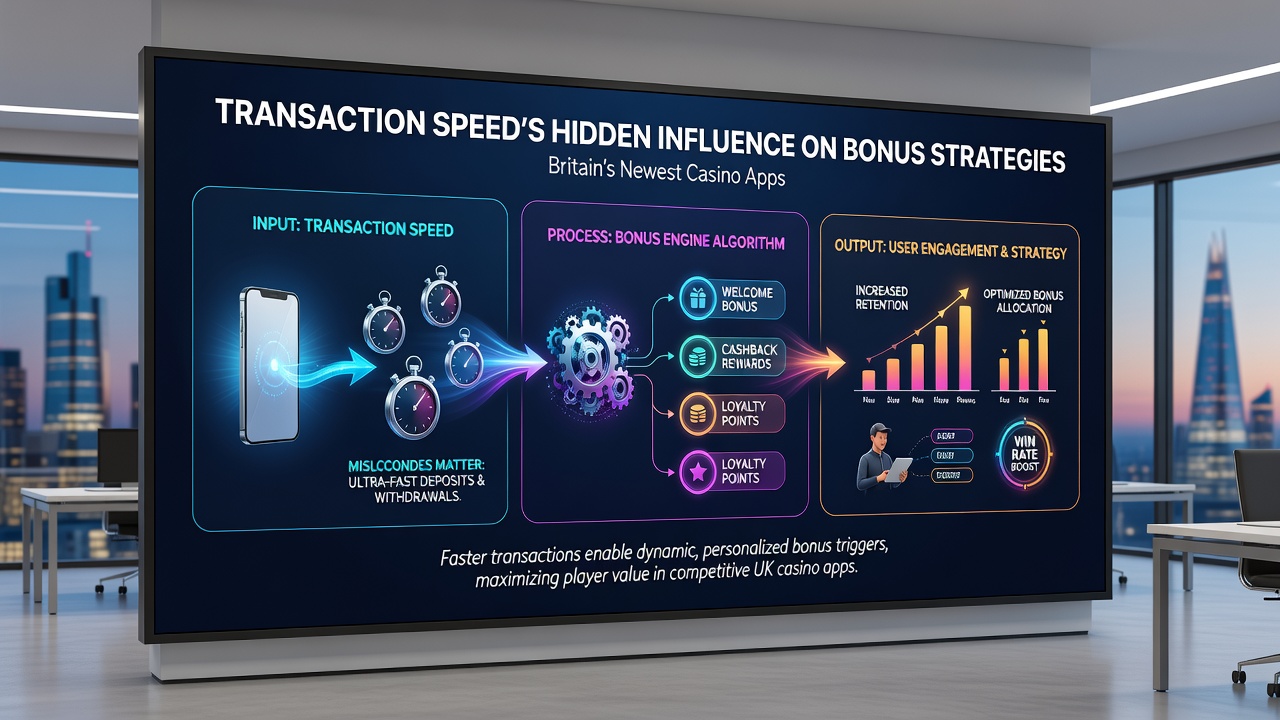 Analytics dashboard showing transaction speed impact on casino bonus redemption rates