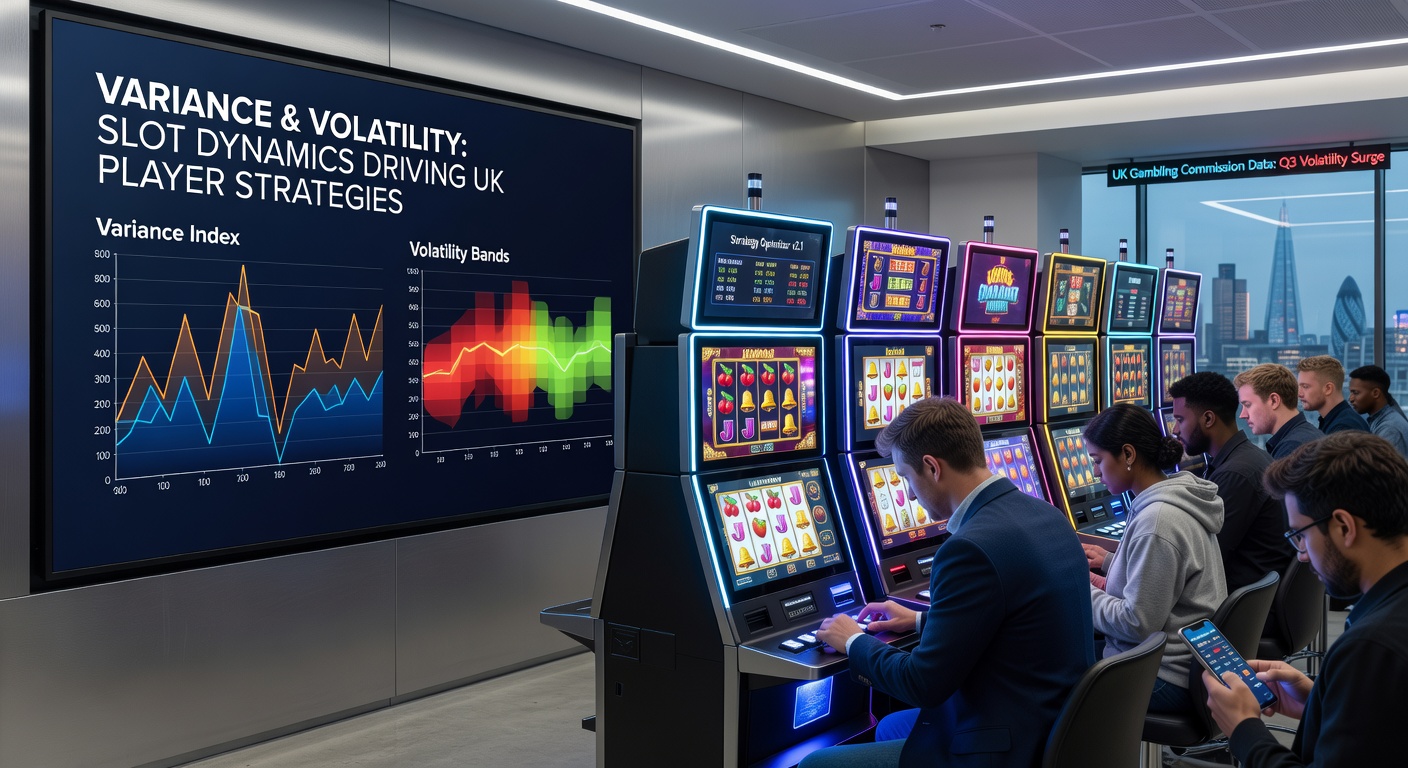 Graph illustrating high and low volatility slot payout distributions over thousands of spins, highlighting win frequency versus size