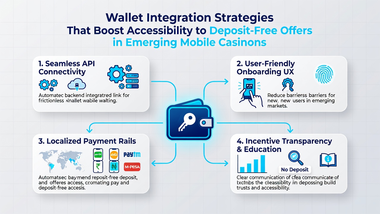 Illustration of secure wallet connections enhancing mobile casino bonus accessibility